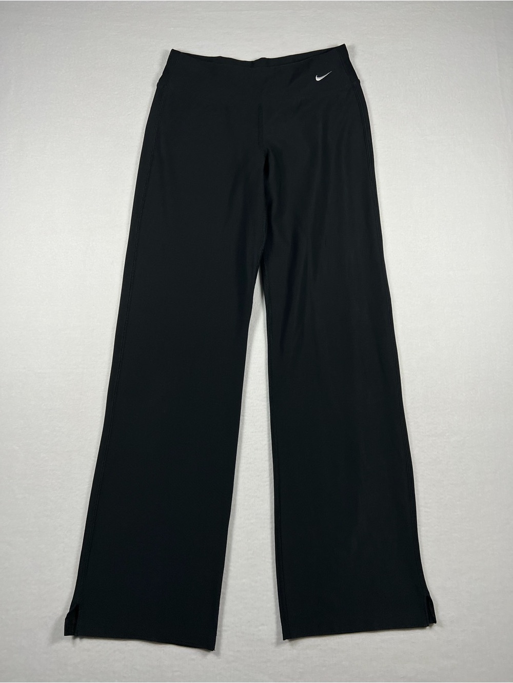 Y2K Nike Womens Fit Dry Black Wide Leg Flared Athletic Yoga Stretch Pants Size S